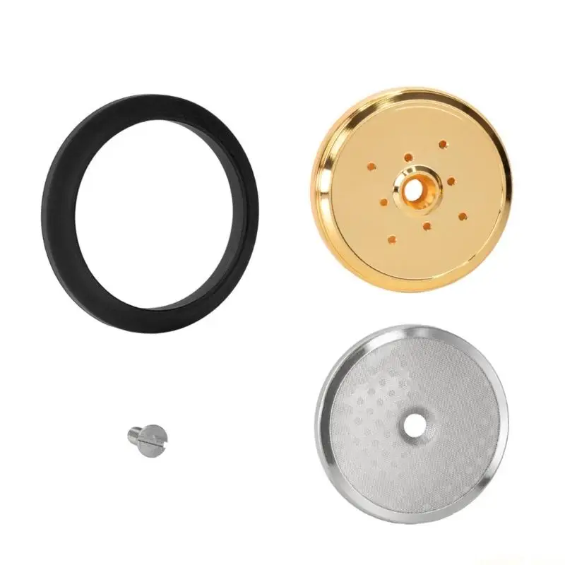 D0AB Coffee Machine Dispersion Plate Shower Screen Even Heat Resistant Stainless Steel with Secure Gasket Design