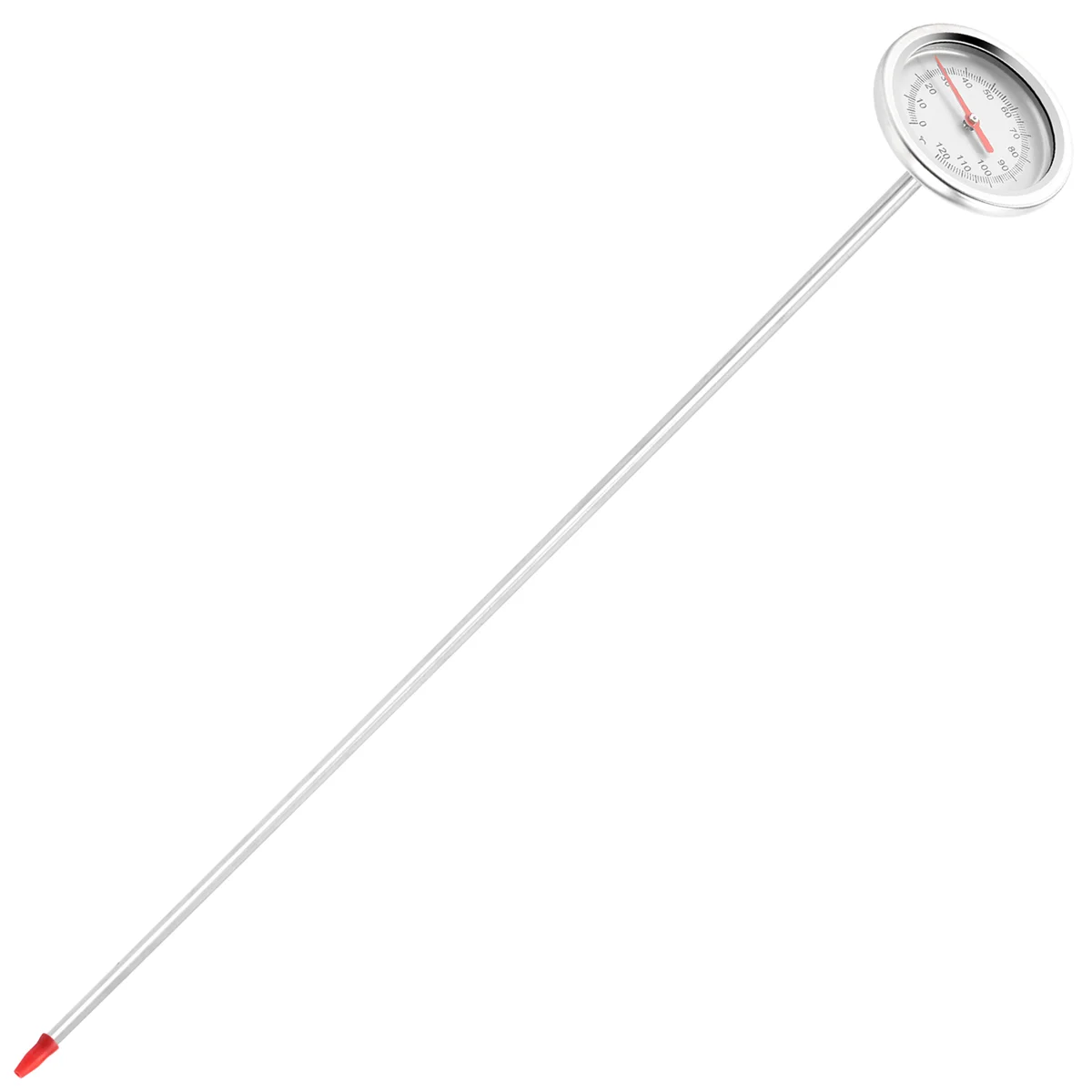 Termómetro de suelo de Compost, Detector de sonda de medición de acero inoxidable de grado alimenticio Premium, 20 pulgadas, 50 Cm de longitud