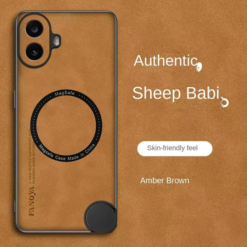 For Nothing CMF Phone 1 2a Case magnetic magsafe wireless Soft sheep skin Cover For Nothing CMF Phone1