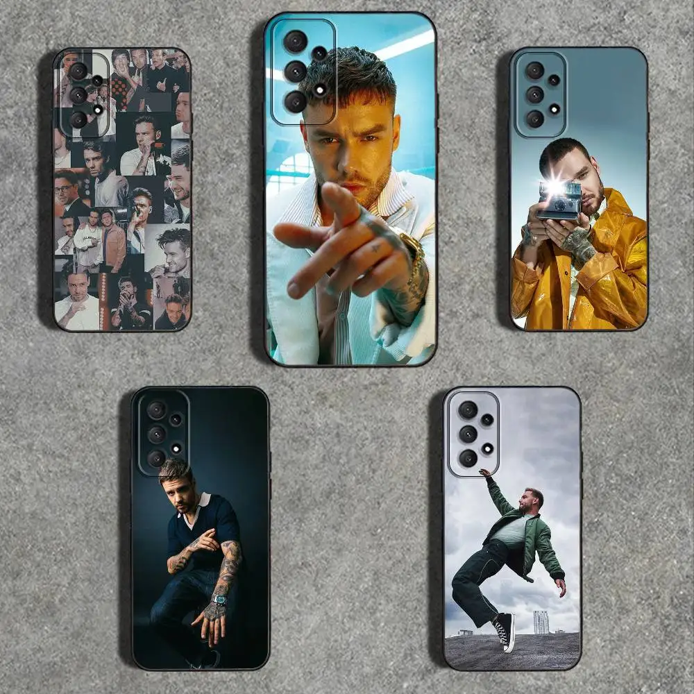 

L-Liam P-Paynes Phone Case For Samsung Galaxy A73,31,32,72,41,53,52,71,22,5G,Note,J7,8,9 Soft Black Cover