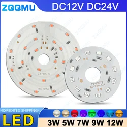 10PCS 12V Low Voltage 24V LED Color Light Panel Source White Warm Red Green Blue Light SMD2835 For DIY Ambient Night