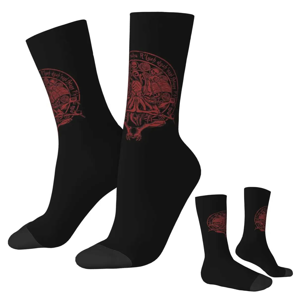 

The Idol - Cthulhu Red Variant Socks Harajuku Super Soft Stockings All Season Long Socks Accessories for Unisex Birthday Present