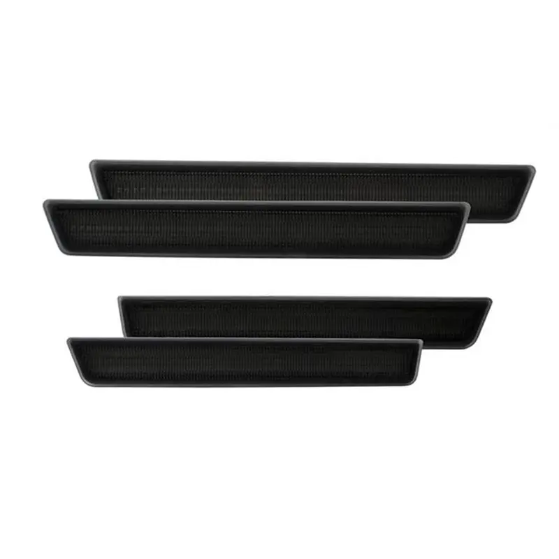 

Компактные светодиодные боковые габаритные огни янтарно-красного цвета для Dodge Challenger 2015-2021, комплект светодиодных боковых габаритных огней с дымчатыми линзами