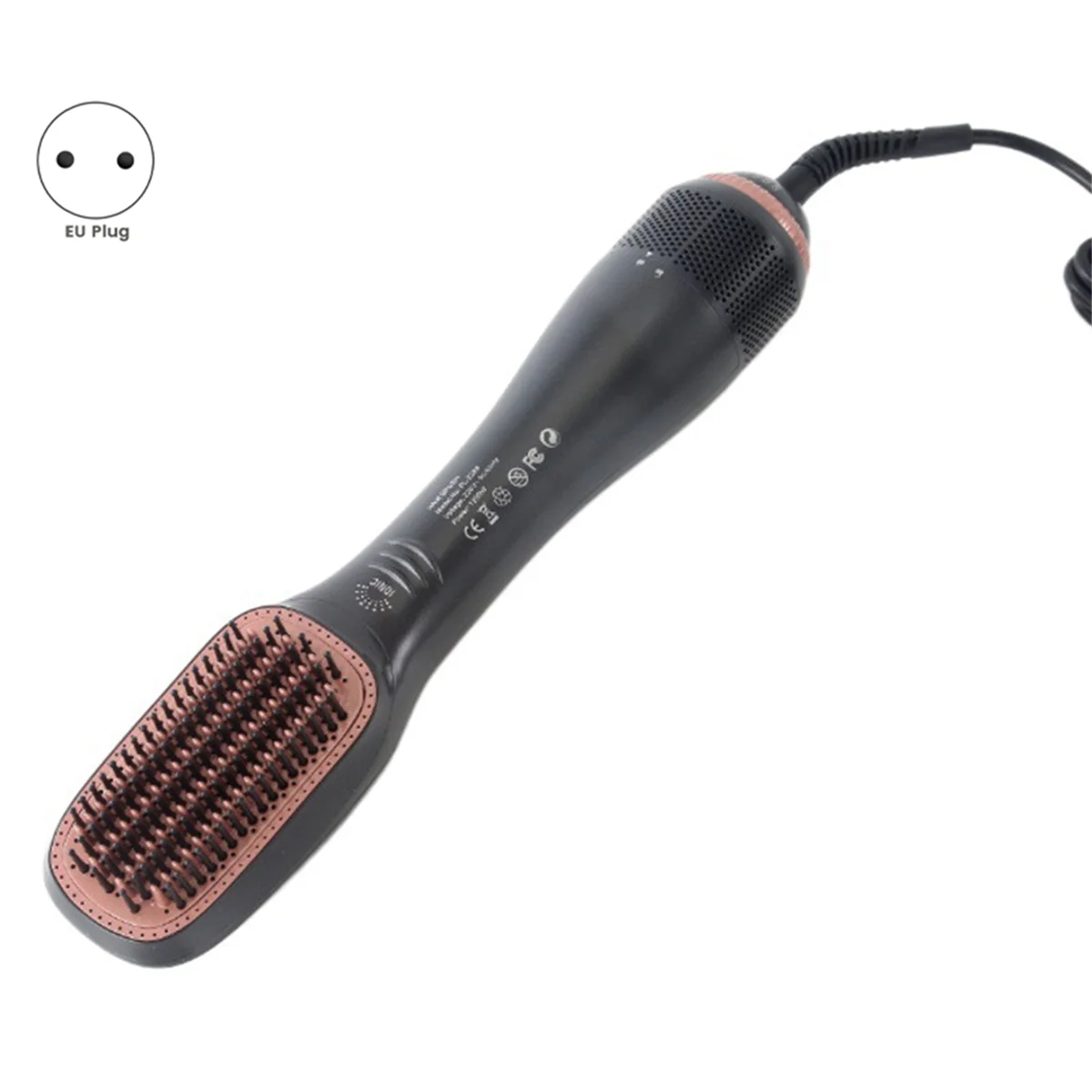 A62K الكهربائية 3 في 1 مجفف الشعر مشط الهواء الساخن مشط الشعر مجفف الشعر مشط مكواة تجعيد أدوات الشعر الاتحاد الأوروبي التوصيل
