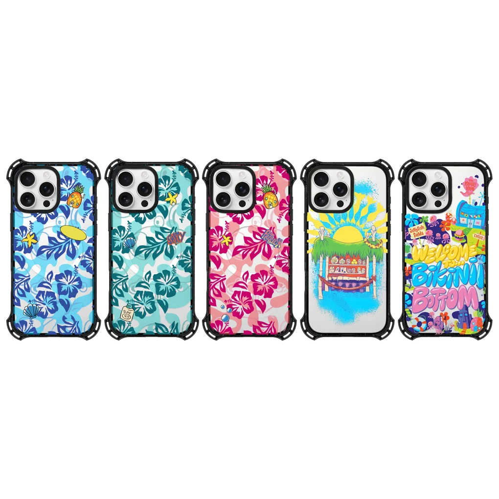

Cartoon Ocean 4 Corner Magnetic Phone Case Cover for IPhone 16 ~ 13 Pro Max Case