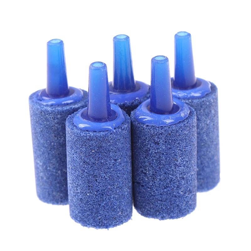 NEW 5pcs Cylinder Aquarium Bubble Fish Tank Air Stone Fish Tank Aeration Aerator
