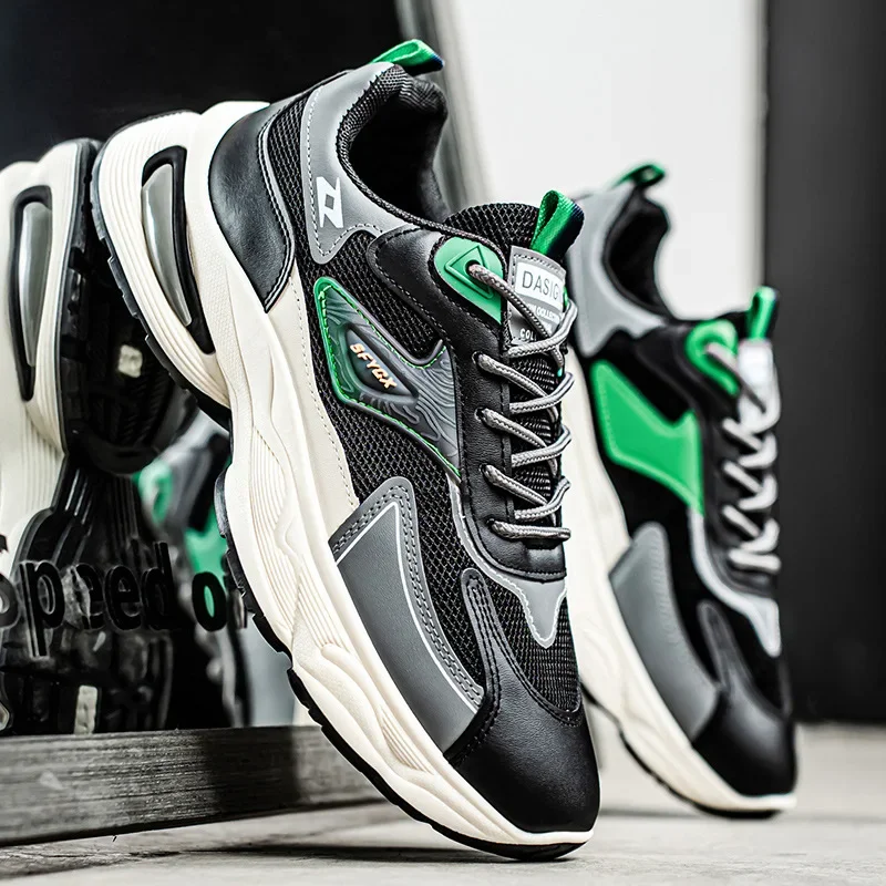 2025 Men Walking Shoes Flat Outdoor Jogging Mesh Sports Breathable Wear-resistant Comfortale Casual Tennis Shoes for Men