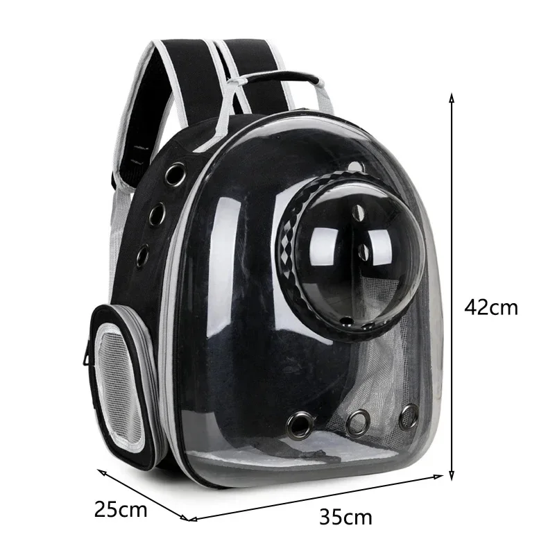 Atmungsaktiver Tragbarer Haustier-Rucksack Transparente Raumkapsel-Tasche für Katzen und Hunde - Haustiertransport mit Komfortgriffen – Detail 1