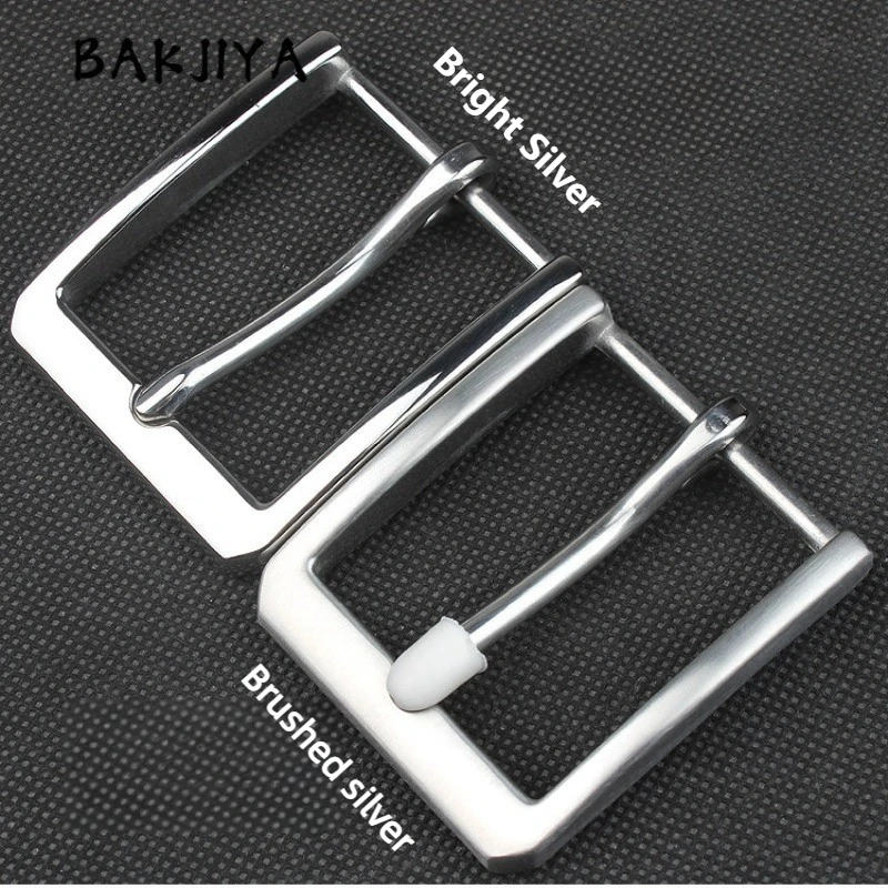 2026 Stainless Steel Men's Belt Buckle Head - Business Versatile Pin Buckles Men Top-layer Cowhide Waist Band Clasp Head 4cm