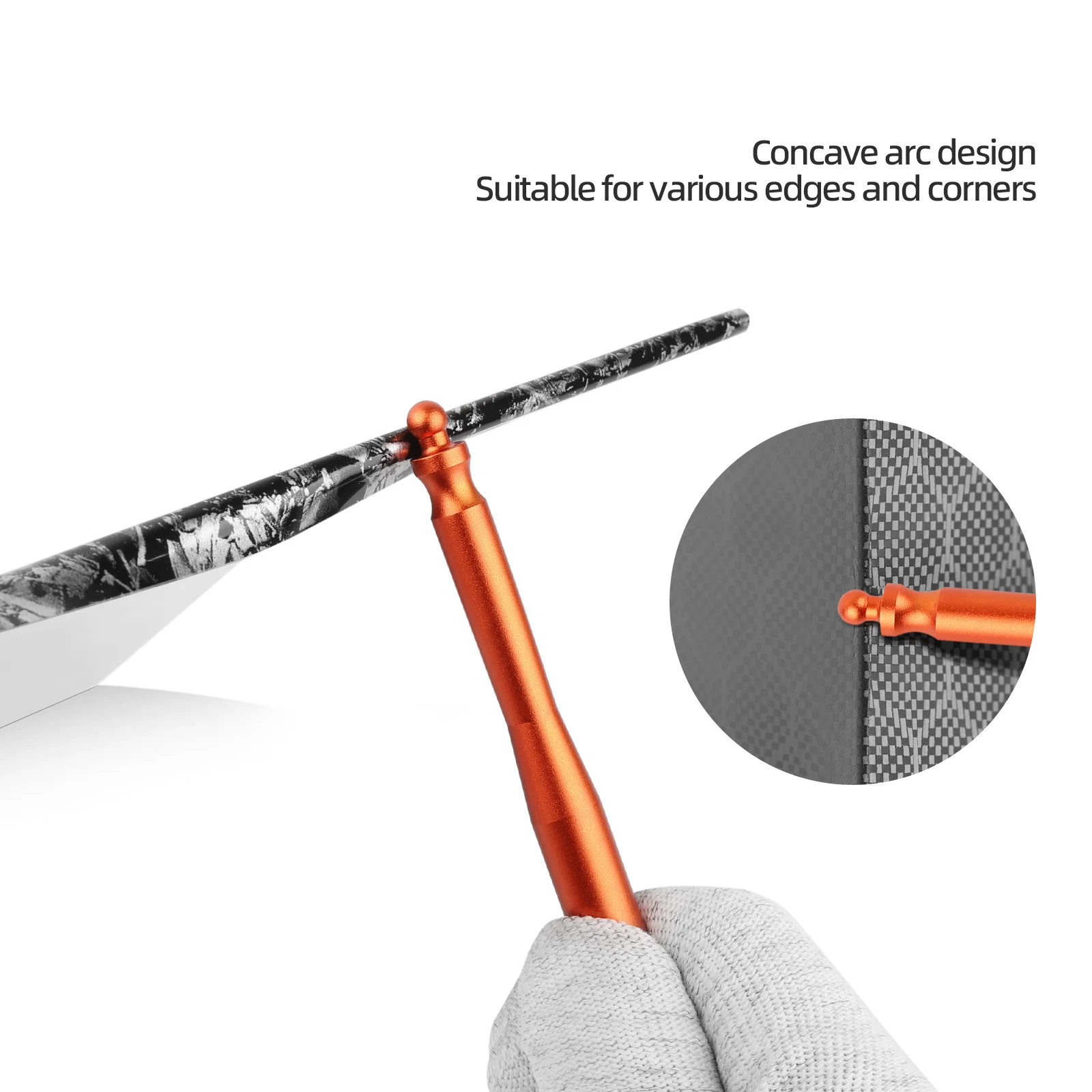 DCHOA Double Head Detail Squeegee Vinyl Wrap Edge Corner Tool for Car Window Tint Film Installation Detailing Auto Accessories