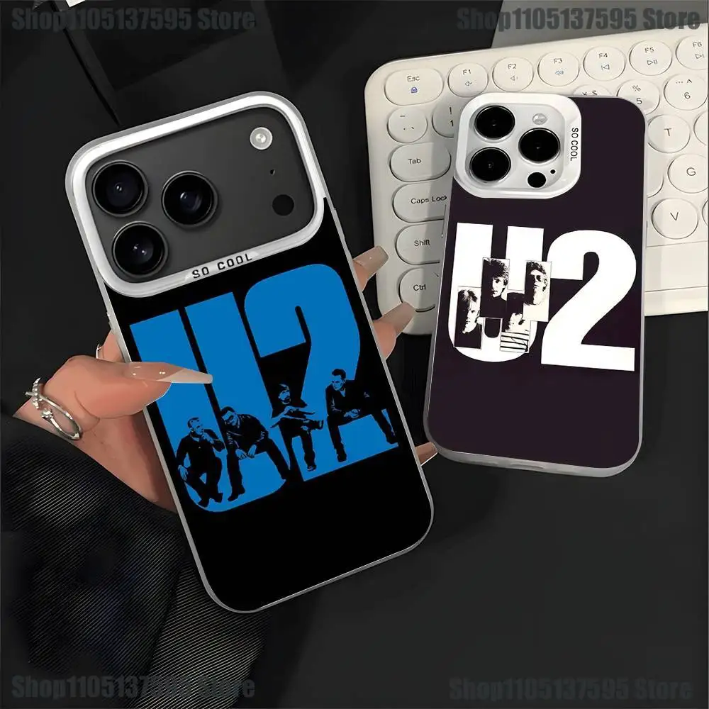 

The Car U-U2 Band Phone Case For iPhone 17,16,15,14,13,12,11,Pro,XS,Max,Plus,Mini,SE4,E White Matte Shockproof Cover