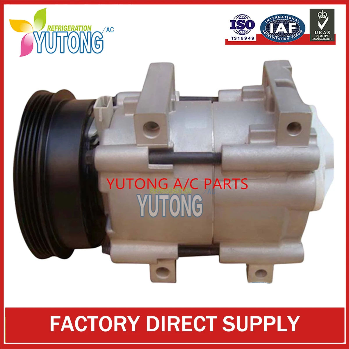 

Ac compressor For Ford 1007099 1019771 1034699 1047782, 1E04-61-00 1E04-61-450 1E05-61-450 1E05-61-450A 1E05-61-50A,1E04-61-00