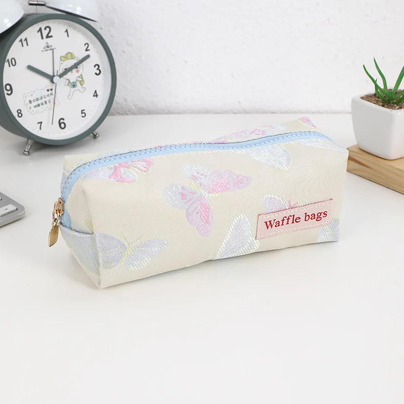 Cute Cartoon Butterfly Pencil Case Multi-functional Large Capacity Student Stationery Storage Bag Kawaii Stationery Organizer