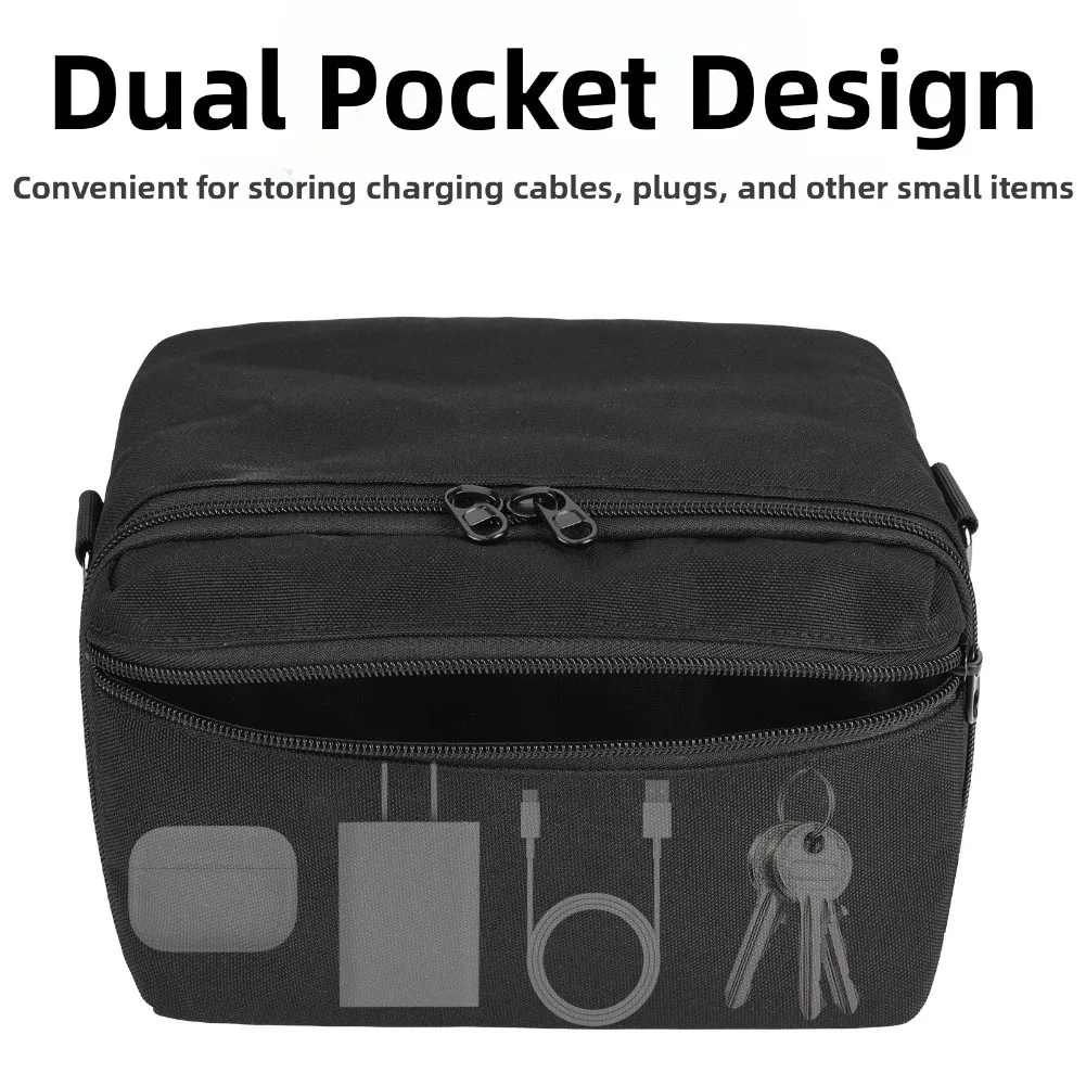 Magnetic Wireless Charger Storage Bag Portable Storage Bag For Anker MagGo Charger Long-lasting Double Pocket Design view 3