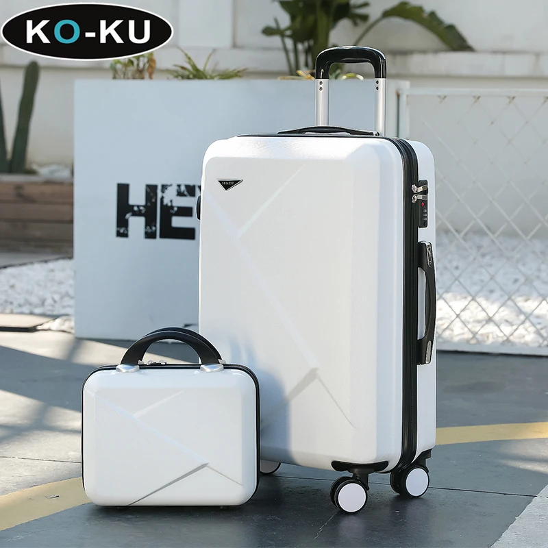 KO-KU Suitcase Set 26\'\'28Inch Student Large Capacity Trolley Case 20 Inch Boarding Box Expansion Password Suitcase Cosmetic Case