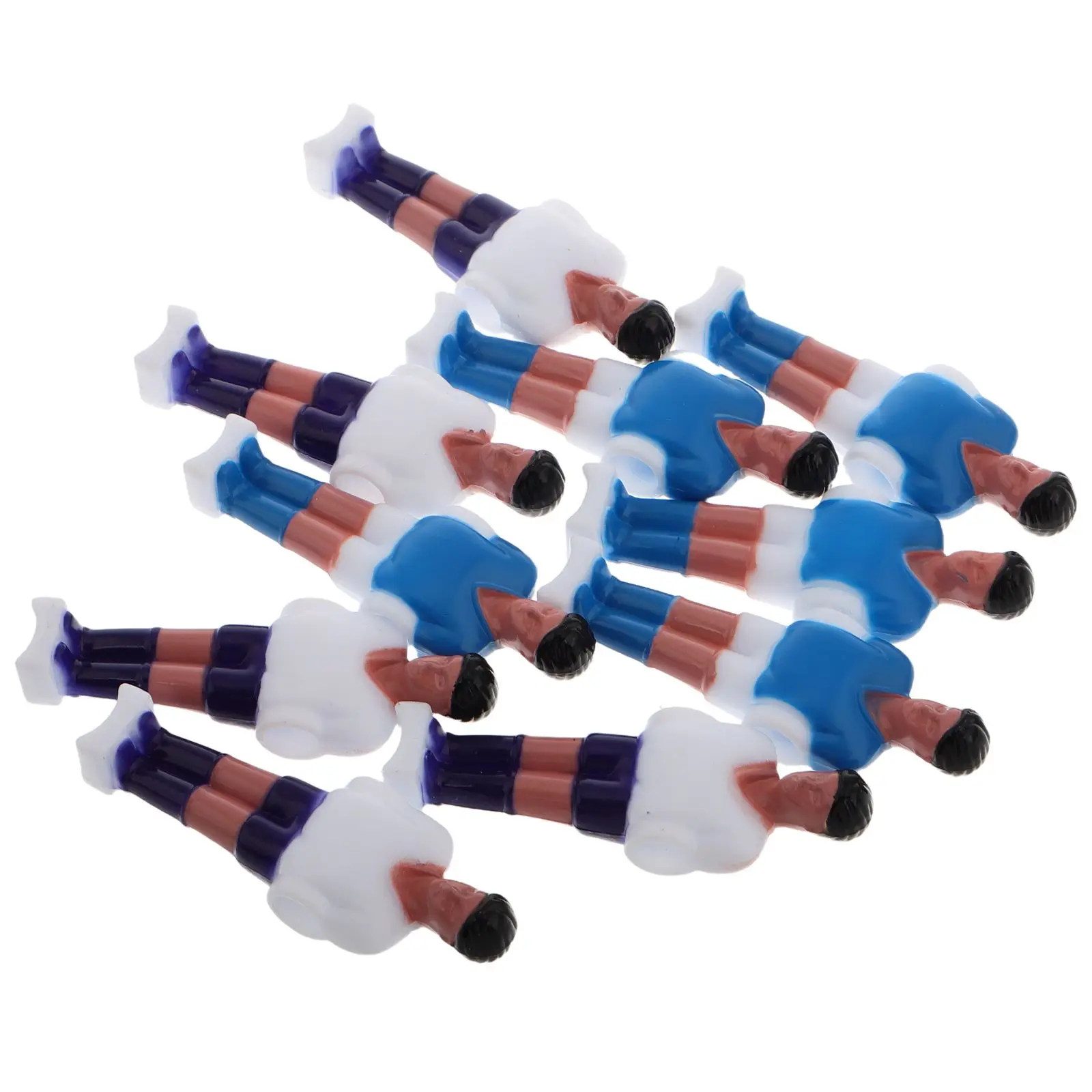 

10 Pcs Mini Soccer Foosball Players Replacement Table Football Figures Realistic Compact Desktop Game Accessories