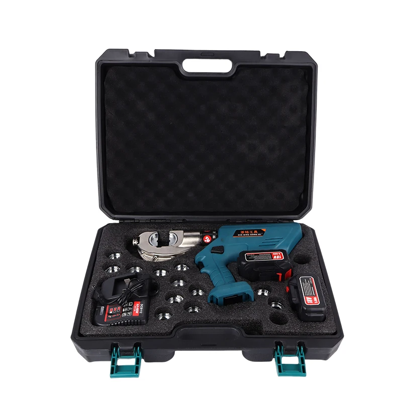 EZ-C300 Hydraulic Battery-Powered Cable Crimping Tool, Professional Compression Electric Crimping Pliers - view 3