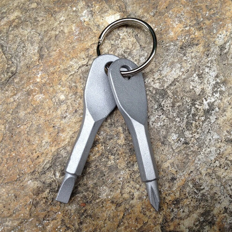 Portable Key Ring Screwdriver EDC Tools Set Outdoor Pocket Mini Tool With Keychain Screw Driver