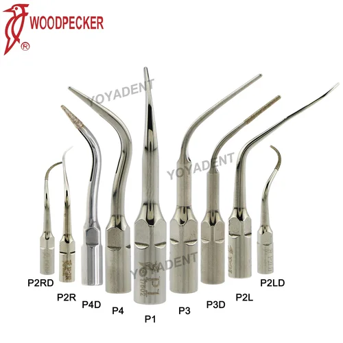 Imagen 2 del producto Woodpecker-escalador piezoeléctrico ultrasónico Dental, pieza de mano LED HW-5L, puntas de escamación compatibles con UDS EMS, herramientas dentales