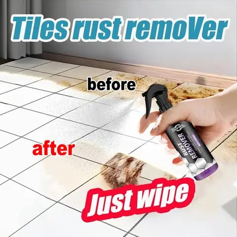 Bathroom Ceramic Rust Remover, Powerfully removes rust stains, water marks, yellow spots and limescale, restores surface shine,