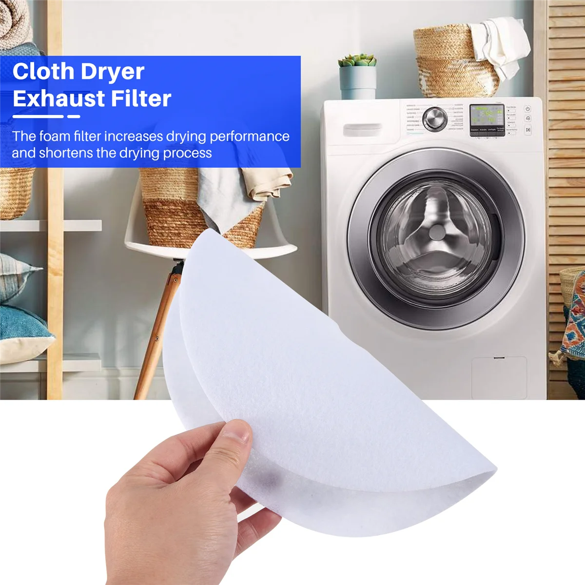 Universal Cloth Dryer Exhaust Filters,Dryer Lint Filter Replacement, Compatible with for Magic Chef,Sonya (20 Pieces)