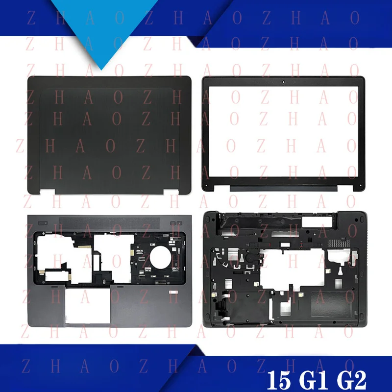 L+ For HP Zbook 15 G1 G2 A/B/C/D/E shell set hinges Black top lid tottom case