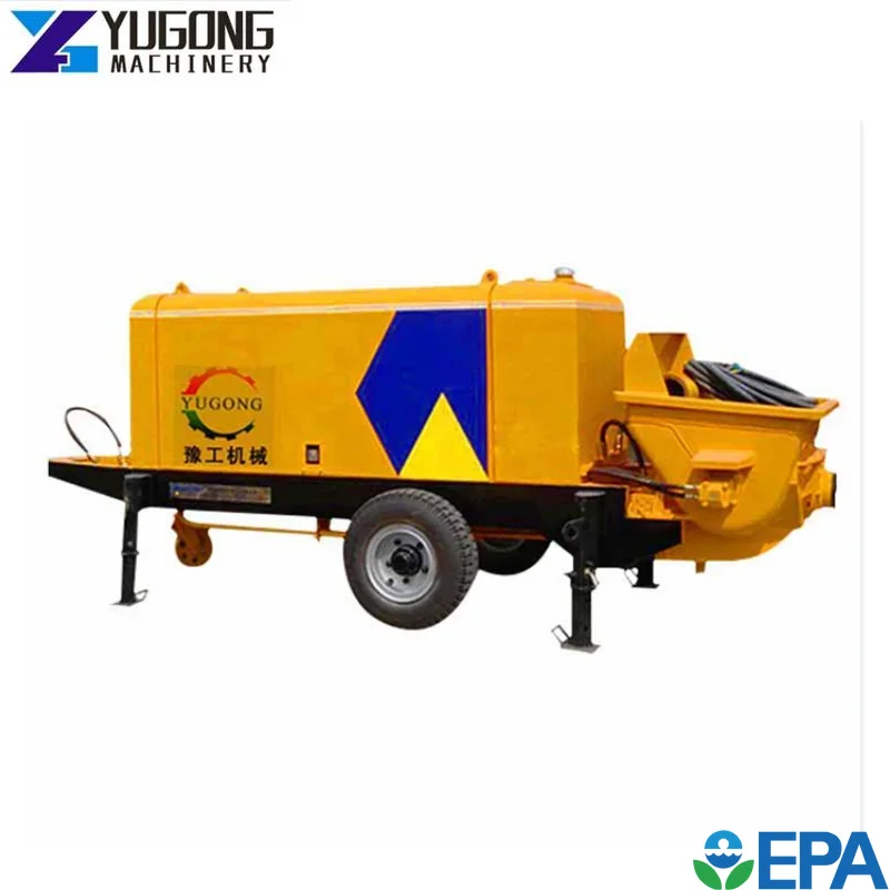 YG High Quality Truck Mounted Concrete Pump Hbt 40 for Home Building Construction Foaming Concrete Pump Mixer Hose Line Price