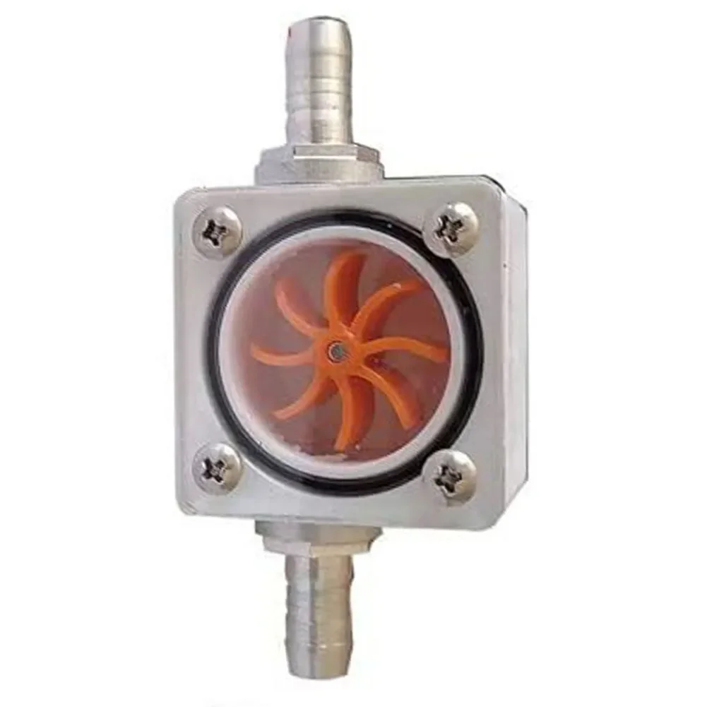 Engraving Machine Spindle Water Cooling Flow Indicator Aluminum Alloy Housing With Brass Pagoda Connector 6mm 8mm 10mm 12mm
