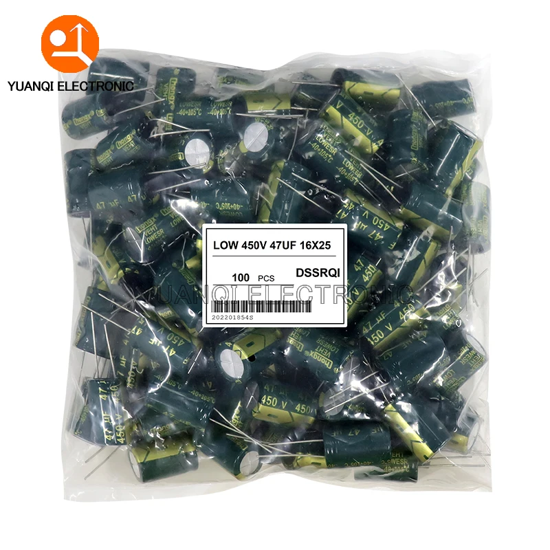 50-1000PCS 10V/16V/25V/35V/50V400V/450V High Frequency Low ESR Electrolytic Capacitor 10UF 47UF 220UF 330UF 680UF 1000UF 2200UF