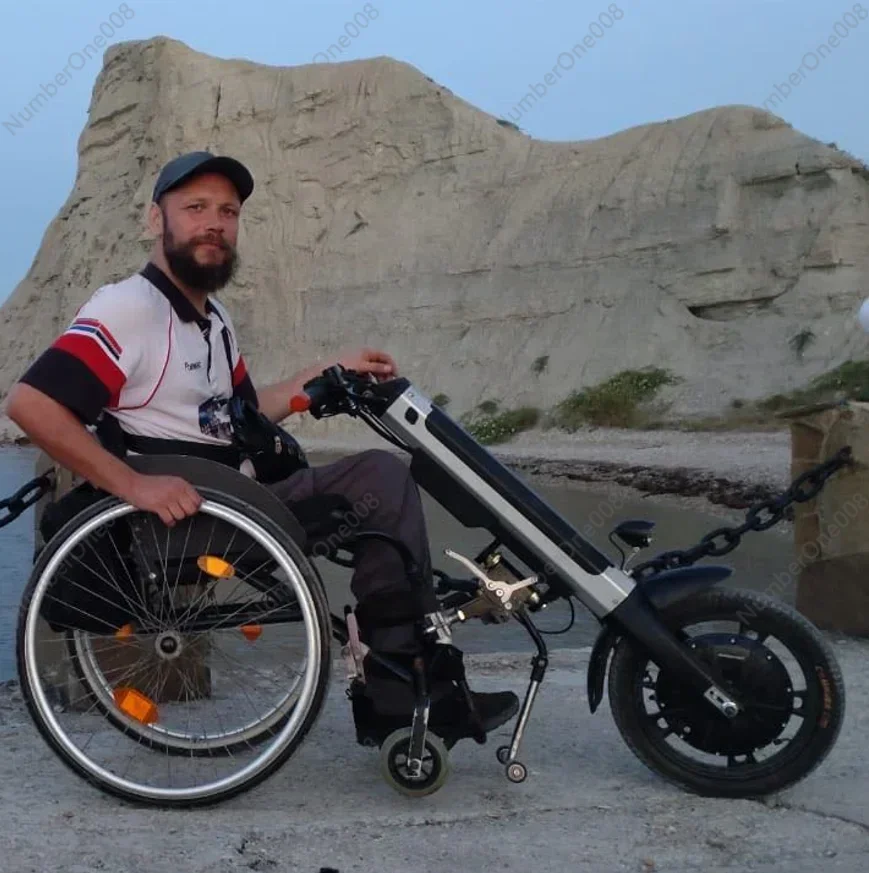 800w Cheap Factory Motor Wholesale Electric Handcycle    Attachment Handbike Conversion Kits for Disabled