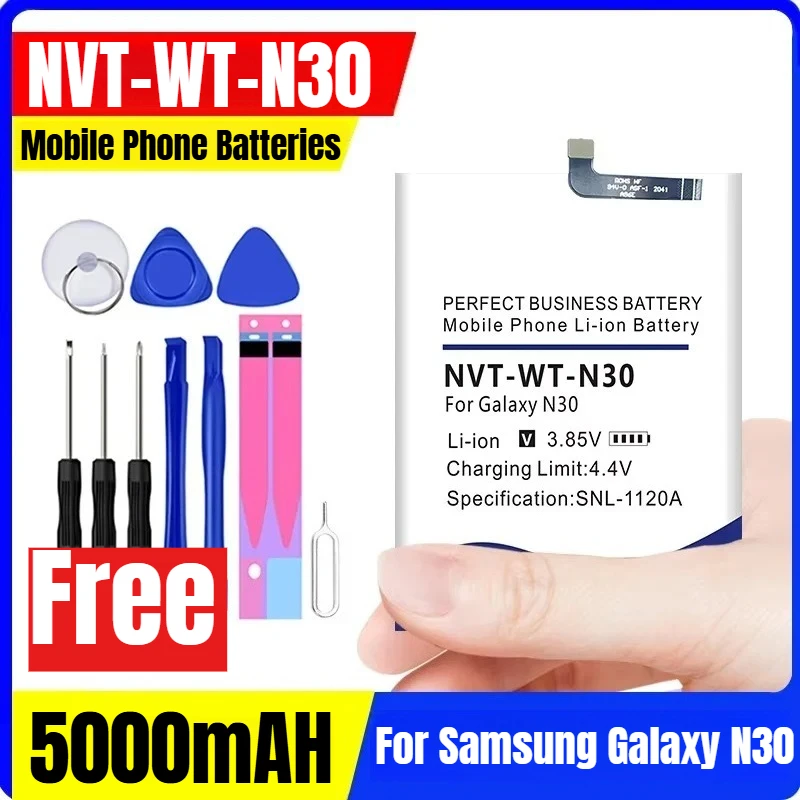

NVT-WT-N30 5000mAH Mobile Phone Batteries for Samsung Galaxy N30