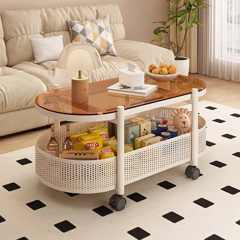 

Nordic style movable cart, coffee table, sofa side, living room, household small table, modern simplicity