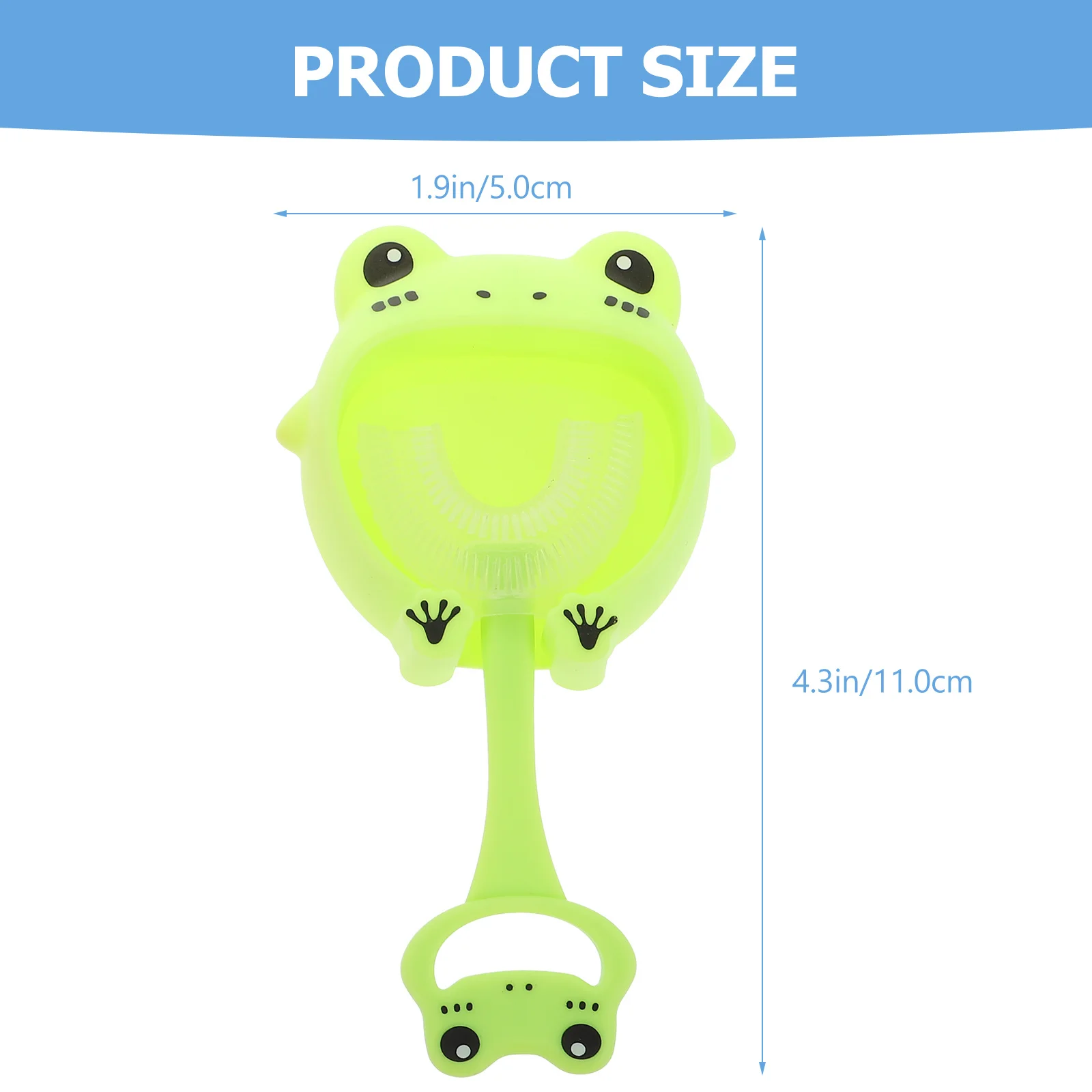 2 مجموعات الاطفال فرشاة أسنان من السيليكون على شكل حرف U شعيرات ناعمة أداة تنظيف الفم طفل فرشاة الأسنان سن 2-4 أطفال فرشاة تنظيف الأسنان #4