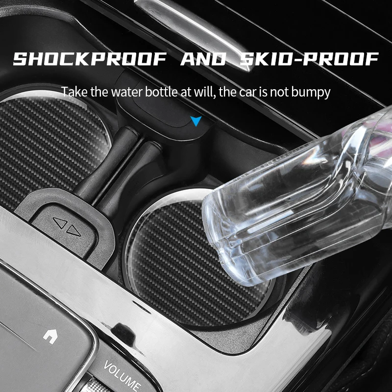 سيارة الداخلية حامل الكأس كوستر عدم الانزلاق المضادة للغبار حصيرة اكسسوارات لشركة هيونداي توكسون IX35 I30 I20 كونا كوبيه فيلوستر I40 جيتز