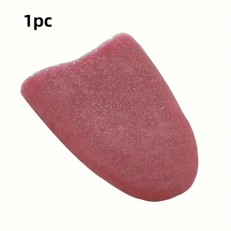 1pc Realistic Fake Tongue Toy - Ultra-Realistic Simulation, Soft Rubber Material, Magic-Like Lifelike Appearance - Perfect for H
