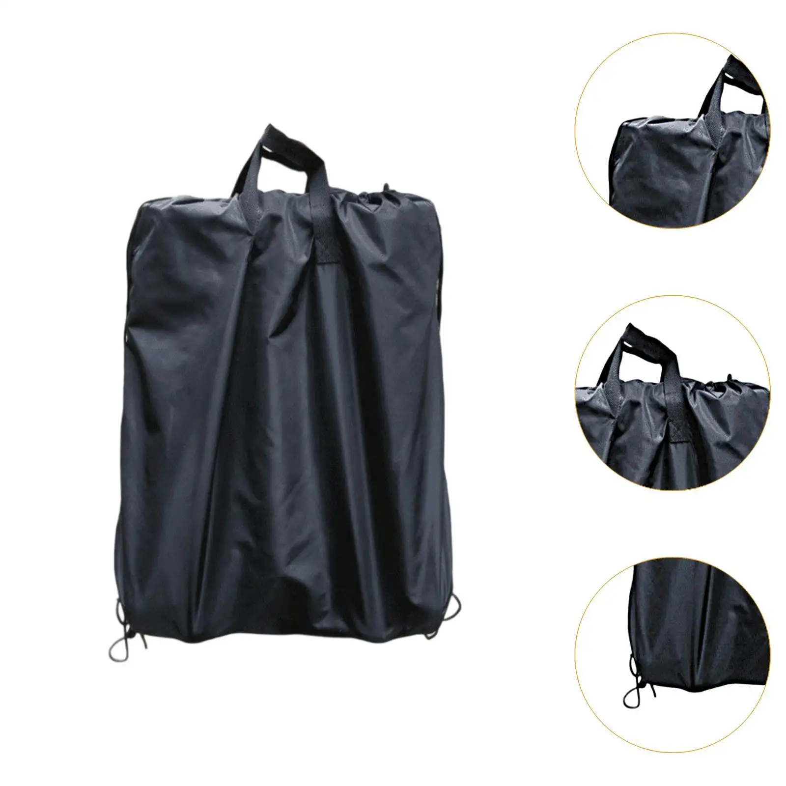 Baby Stroller Gate Check Travel Bag with Drawstring Enclosure for Dust Protection and Portable Shoulder Carry
