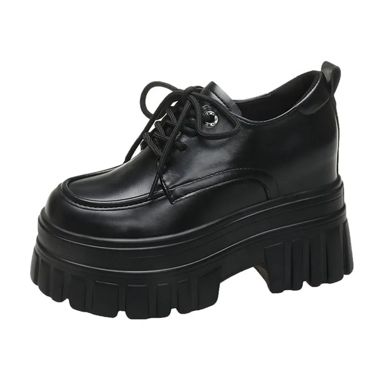 10 سنتيمتر 2026 الربيع النساء منصة أحذية رياضية إسفين الكعوب السيدات الخريف أحذية مكتنزة مضخات امرأة الدانتيل متابعة سميكة وحيد أحذية عمل غير رسمية