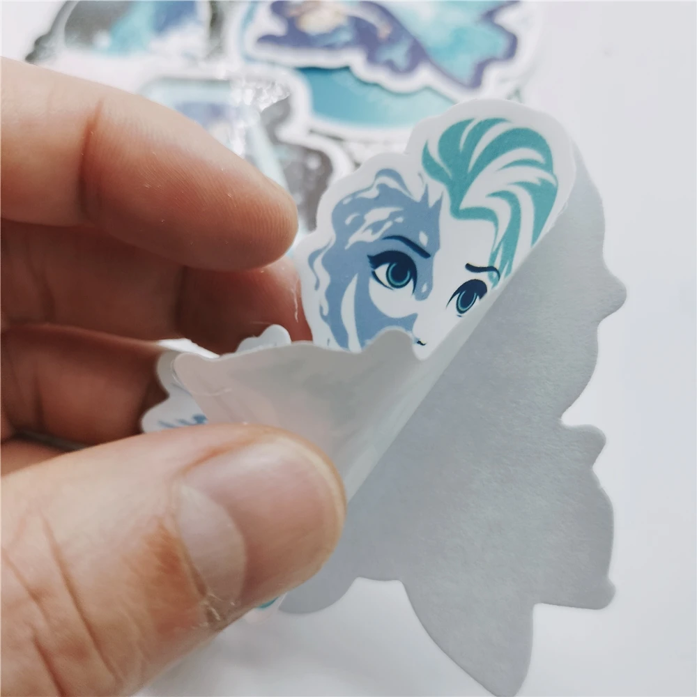 50Pcs Disney Cartoon Shop Owner Oaken Balloon Decoration Stickers The Snow Queen Elsa Pencil-box Notebook Decoration Stikers