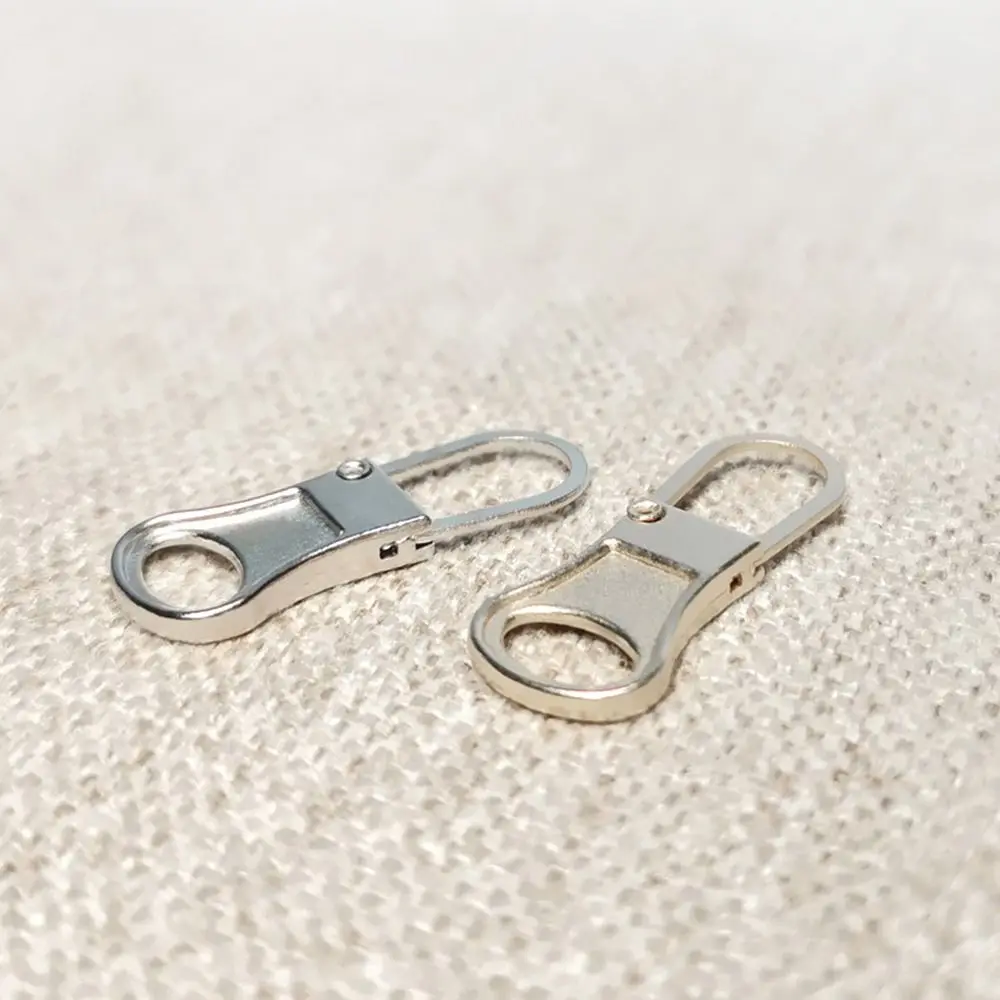 5PCS Replacement Metal Zip Detachable DIY Sewing Replacement Tab Zipper Backpacks Purses Repair Zipper Sliders Head