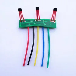 3pcs Two-wheel electric vehicle motor Hall plate element 3144 41F 43F 413 circuit board Hall sensor with wire 60° 120° Hall PCB