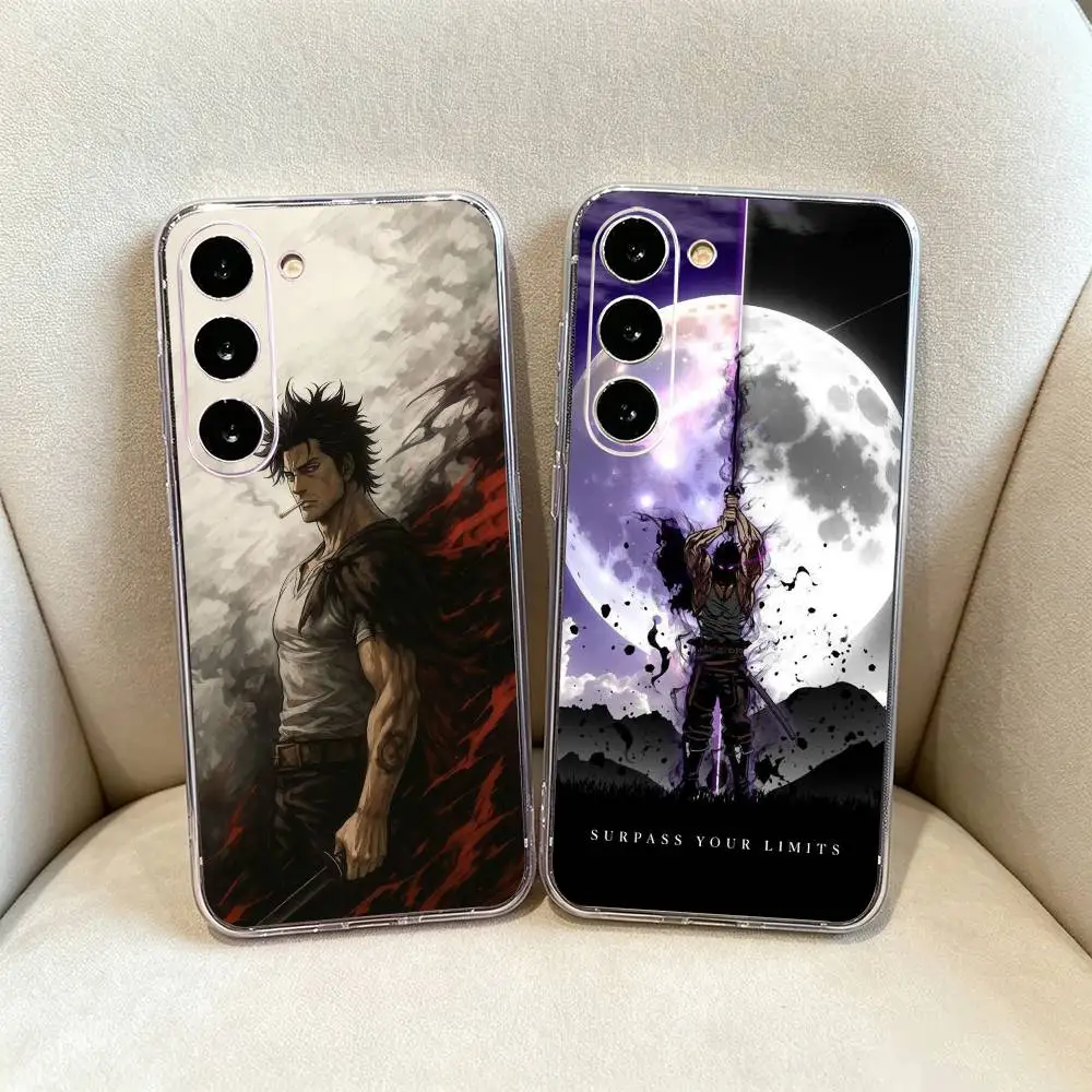 Black Clover Yami Sukehiro Anime Clear Phone Case for Samsung Galaxy A71, A70, A40,A52, A51, A30