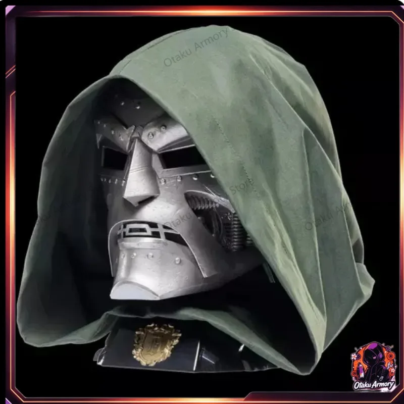 (In Stock) Hasbro Doctor Doom Full 1:1 Wearable Helmet with Hood Marvel Replica Cosplay Prop Hobby Collectible for Display