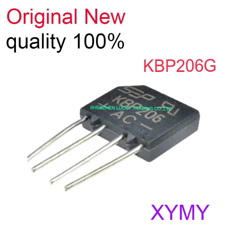 10PCS/LOT KBP206G DIP4 Chipset