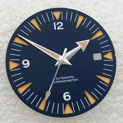 31mm Dial+Hands Fit NH36 NH35 Movement Watch Parts Black Blue-1