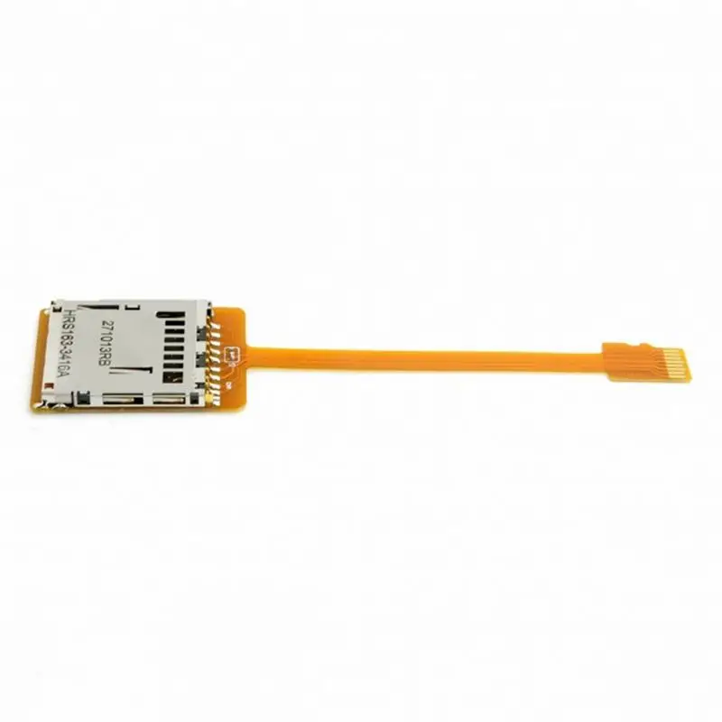 For Micro-SD TF Memory Card Kit Male To SD Female Extension Soft Flat FPC Cable Extender 10Cm
