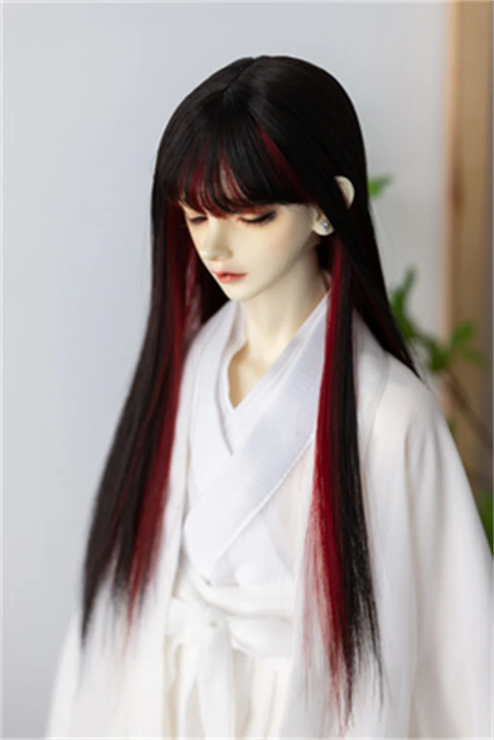 BJD wig suitable for 1/3 doll fake hair high temperature silk pick color long straight HAIR