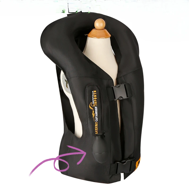 Equestrian Hand Charging Inflatable Armor Riding Safety Vest with Built-in Vent Switch