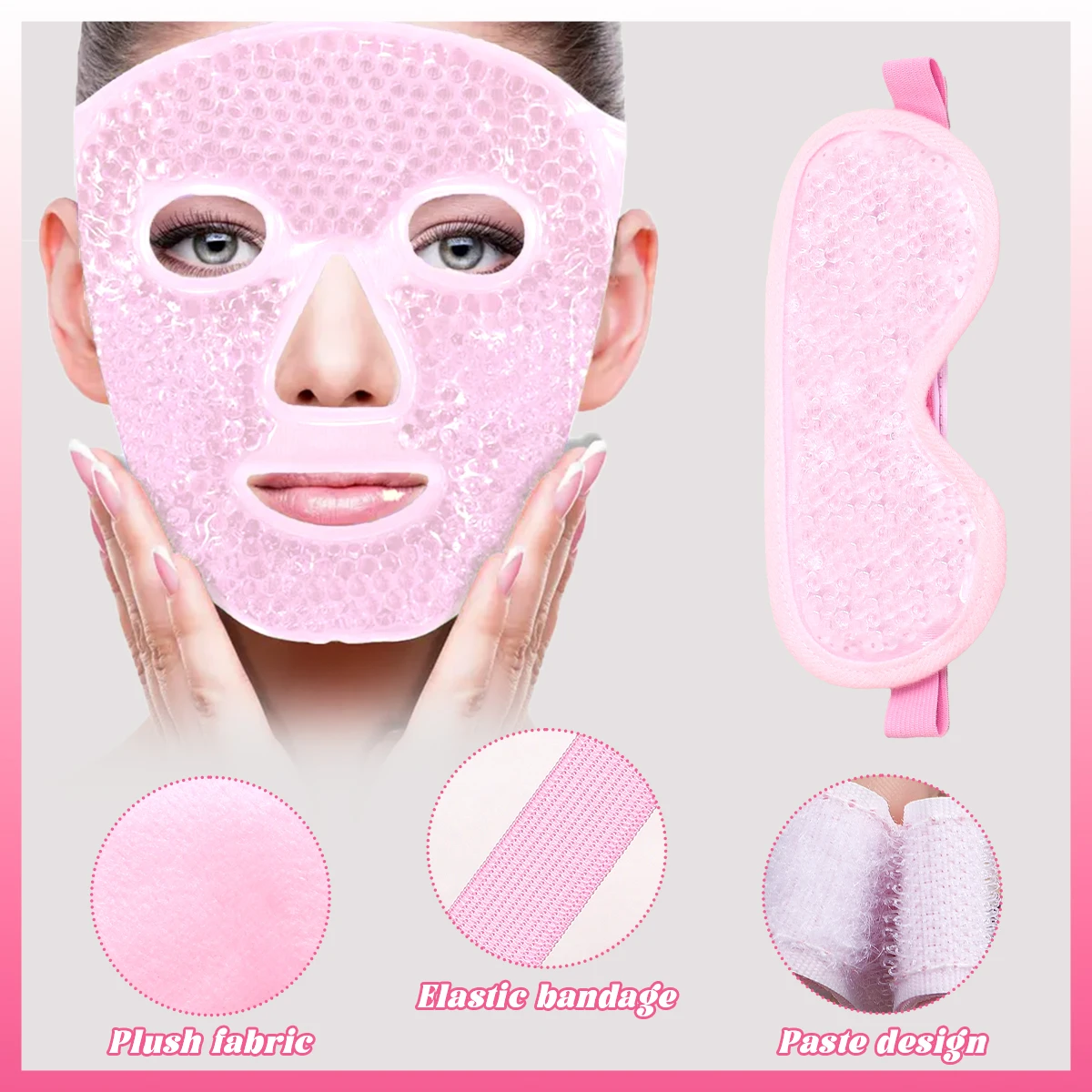 1pcs/2pcs A Reusable Gel Mask, Hot and Cold to Relieve Puffy Eyes, Unisex Facial and Eye Care Mask to Relieve Fatigue Sleep. image 3