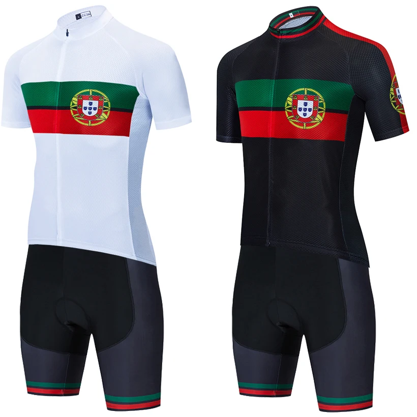 New 2024 Cycling Set Blue ITALIA Bike Jersey Bibs Shorts Suit Portugal Team Ropa Ciclismo Pro Quick Dry Bicycle Maillot Clothing