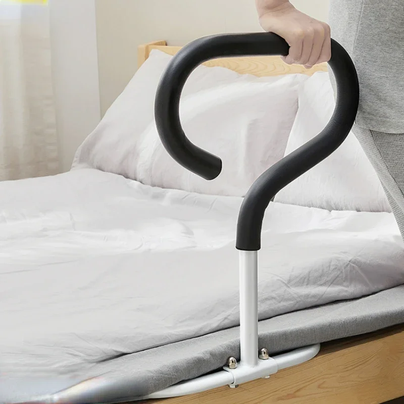 

Foldable Bedside Safety Railings - Easy-to-Adjust Support Frame for Elderly, Assistance in Standing, Secure Bed Guard